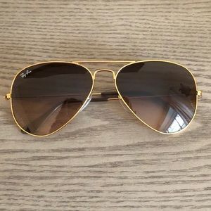 Ray Ban Women’s Large Aviator Sunglasses